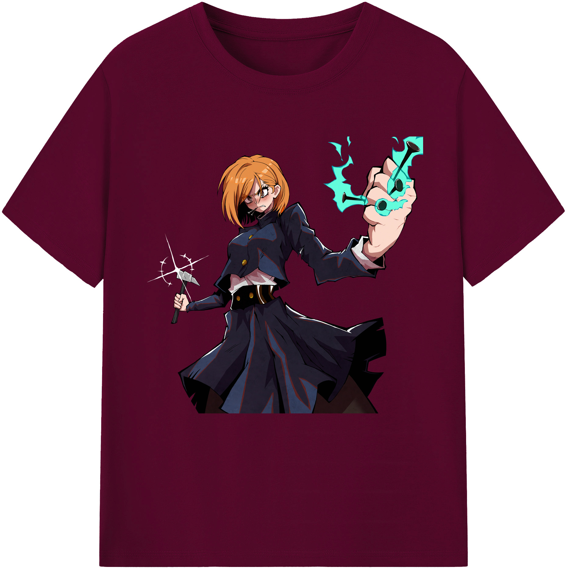 （画像用） 呪術廻戦 Jujutsu Kaisen レディースカジュアルプリントTシャツ（綿100％）